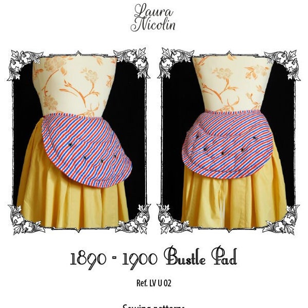Victorian Bustle Pad Sewing Patterns, Victorian Petticoat Sewing Patterns, Victorian Underwear, Historical Patterns, Edwardian Underwear