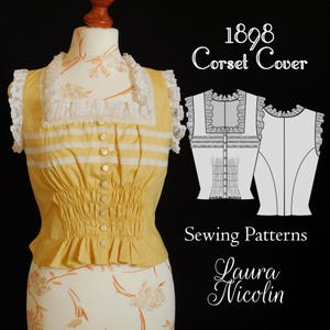 1870s Christine Corset Cover – PDF PATTERN – Victorian