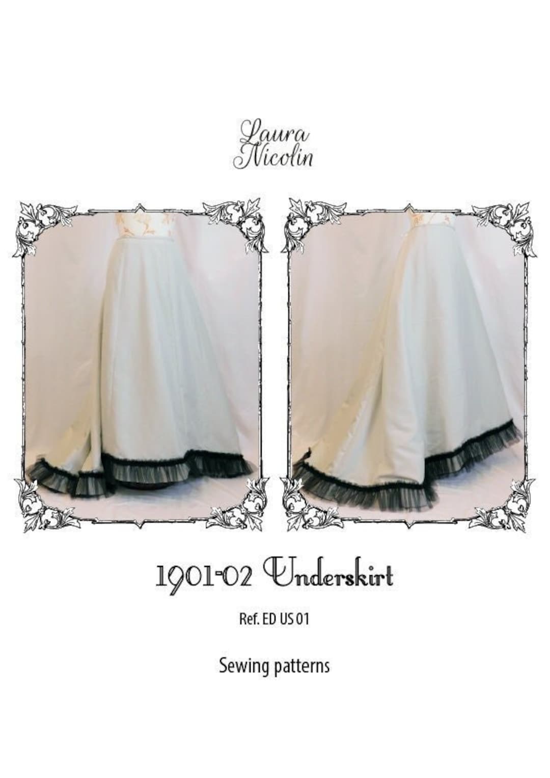 PDF Sewing Patterns, Edwardian Dress, Edwardian Underwear Pattern ...