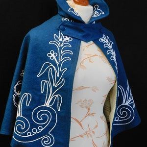 1900s Edwardian Winter Cape Patterns, Edwardian Cloak Pattern, Victorian Edwardian Mantle, 1900s Fashion, 1900s Cape, Historical Coat image 9