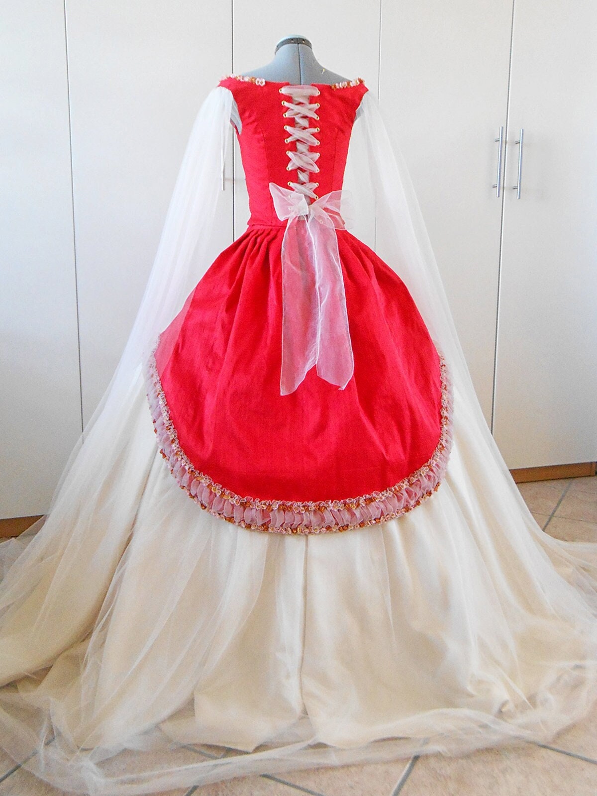red fairy frock