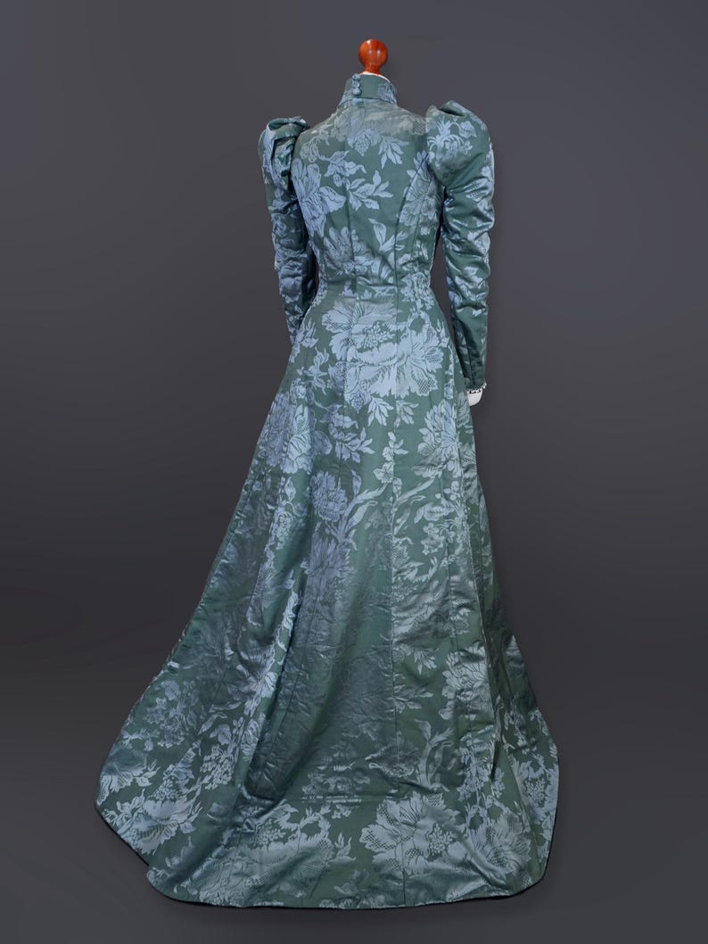 1897 Tea Gown Historical Patterns, Late Victorian Sewing Pattern, Victorian Gown, Victorian House Dress, Victorian Tea Gown, 1890 Fashion image 2