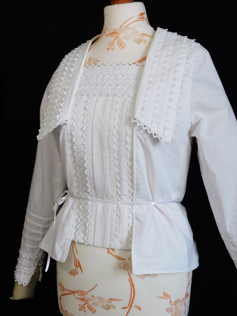 Digital Download Armistice Blouse, Edwardian Shirt, Historical Shirt Pattern, Edwardian Pattern Period Costume Pattern, Roaring 20s dress image 2