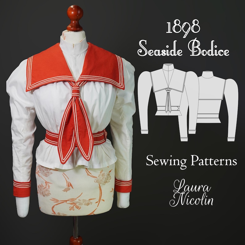 Digital Download Late Victorian Blouse | Victorian Shirt | Victorian ...