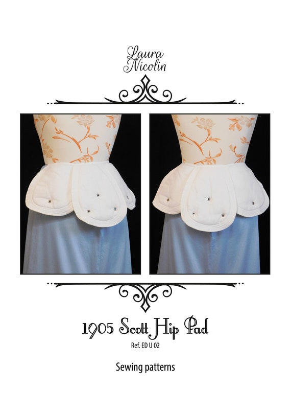 1905 Scott Hip Pad Pattern, Hip Improver, Edwardian Underwear, Historical  Patterns, Edwardian Pattern, Bustle Pad Pattern, Victorian 