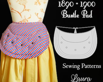 Victorian Bustle Pad Sewing Patterns, Victorian Petticoat Sewing Patterns, Victorian Underwear, Historical Patterns, Edwardian Underwear