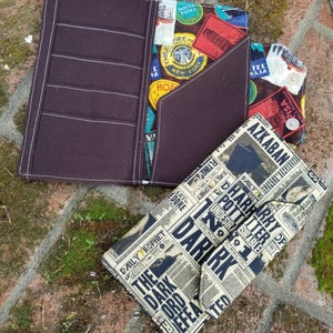 Blossom Passport Travel Wallet PDF Patrón de costura - 1 o 2 ranuras para pasaporte, 3 ranuras para tarjetas, 2 bolsillos para boletos e itinerario