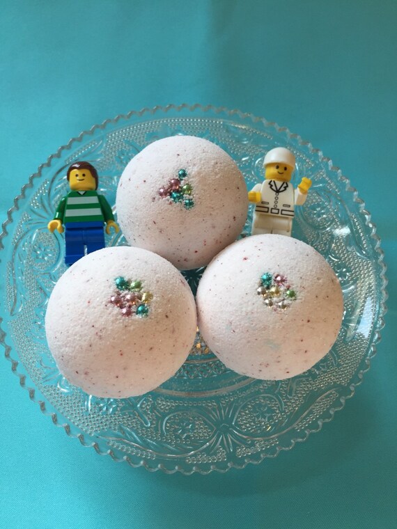 6 Bath Bombs with minifigure surprise toy inside Stocking Etsy