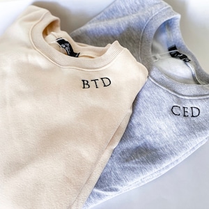 Monogrammed Neckline Pullover / Cozy Pullover / Custom Name / Initials