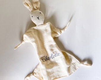 Baby Decke mit Monogramm Bio-Baumwolle Musselin