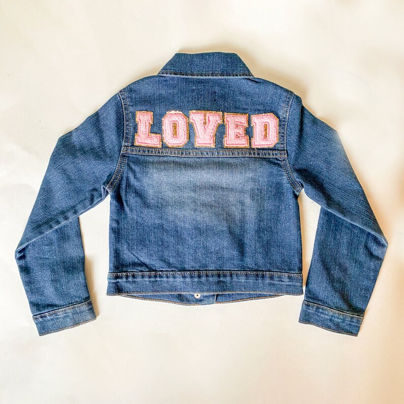 Girls Loved Jacket, embroidery patches, unique jacket, gift image 2
