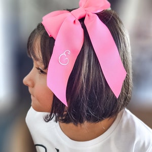 Custom Monogrammed Bows, Personalized Bow, Uniform Bow, Gift