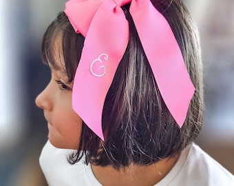 Custom Monogrammed Bows, Personalized Bow, Uniform Bow, Gift