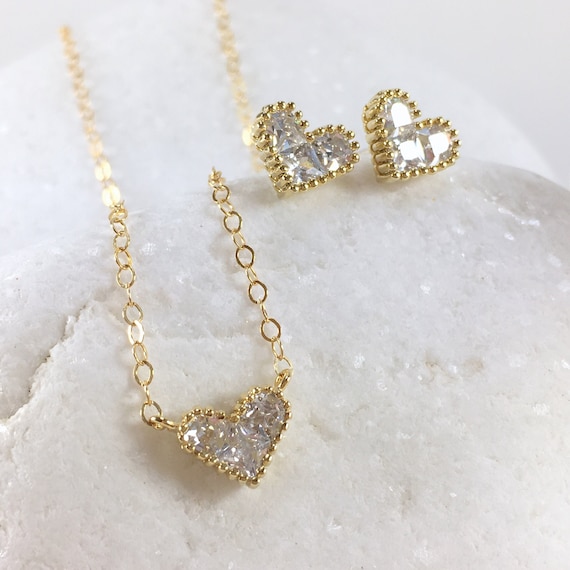 dainty cz necklace