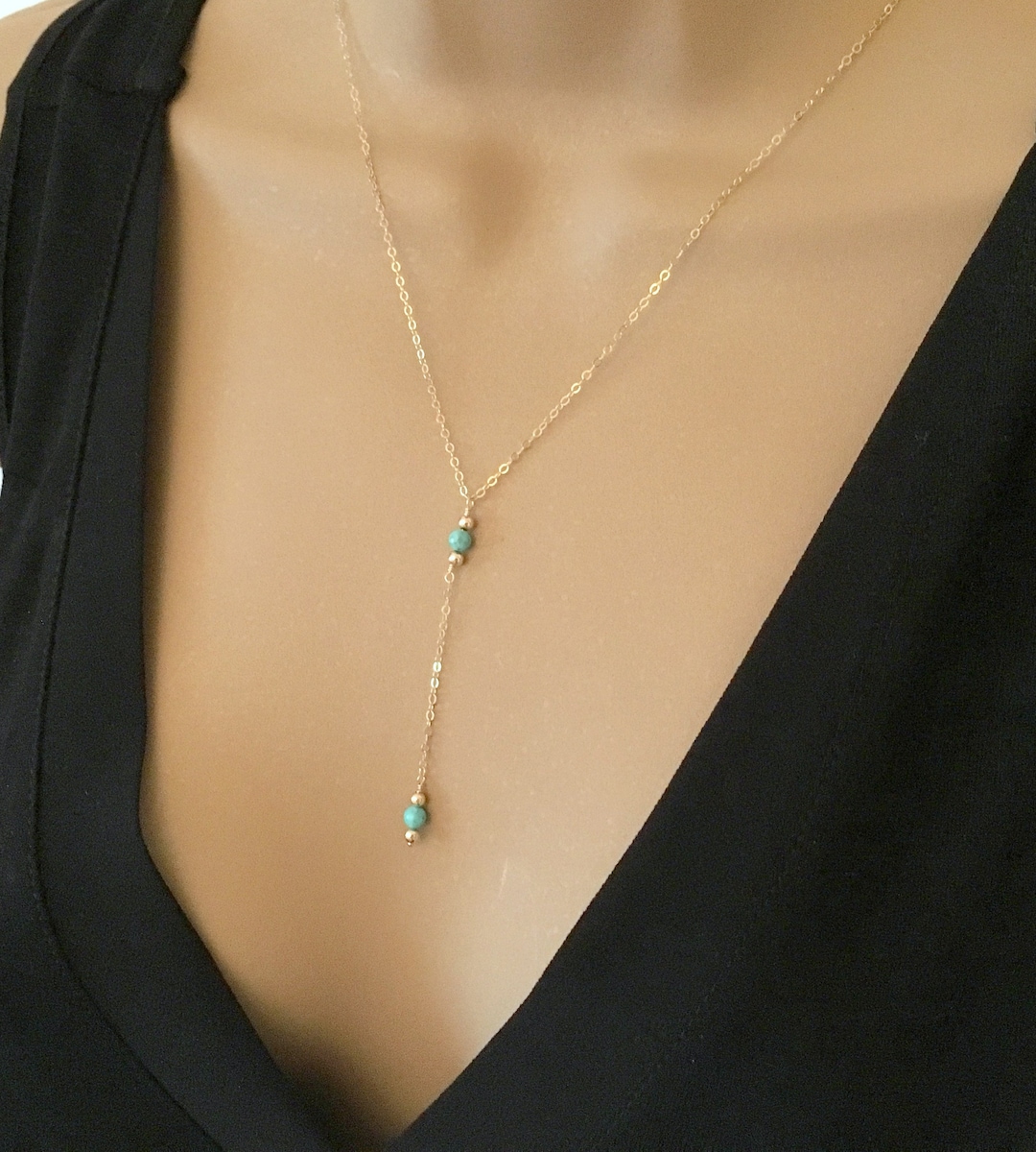 Gold Y Necklace Gold Necklace Lariat Necklace Dainty Gold Necklace for