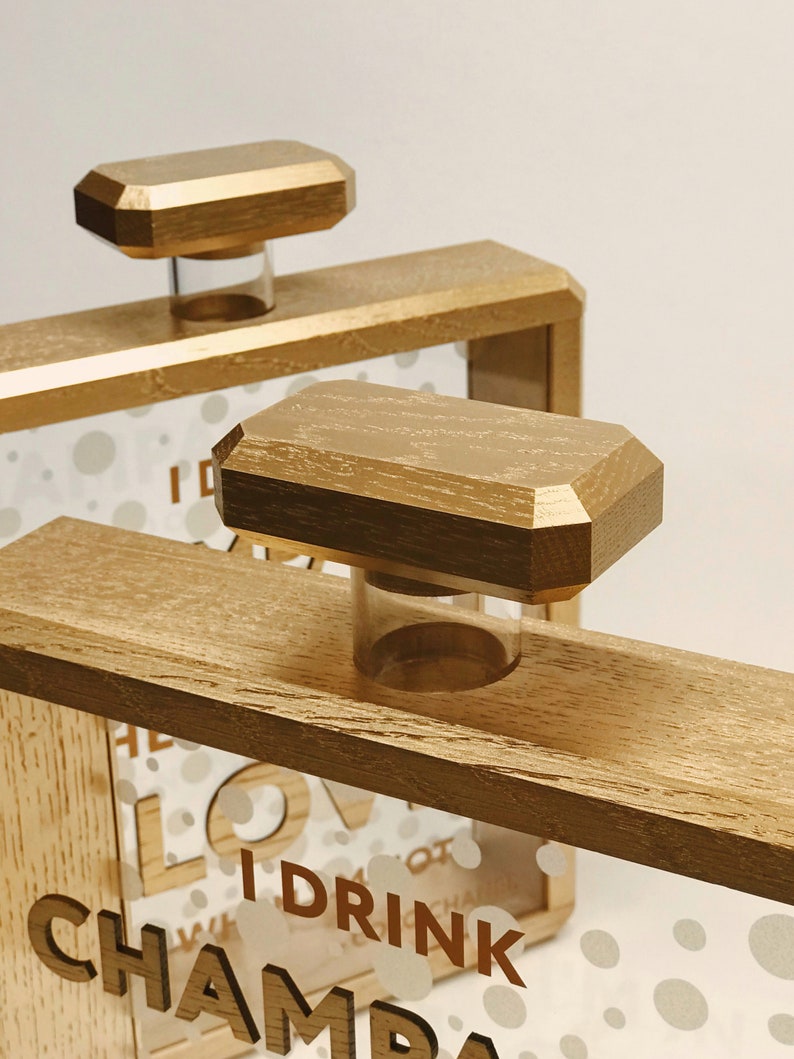 Unique champagne wine cork holder cork collector cork shadow Etsy