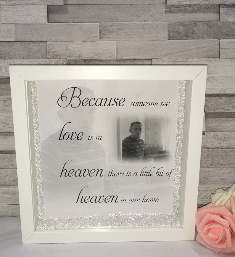 Because someone we love is in heaven frame memorial photo Etsy