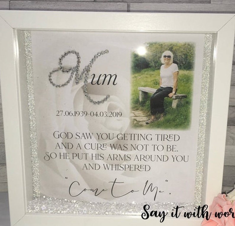 God Saw You Getting Tired Memorial Photo Gift. Etsy UK God Saw You Getting Tired Memorial Photo Gift. Etsy UK