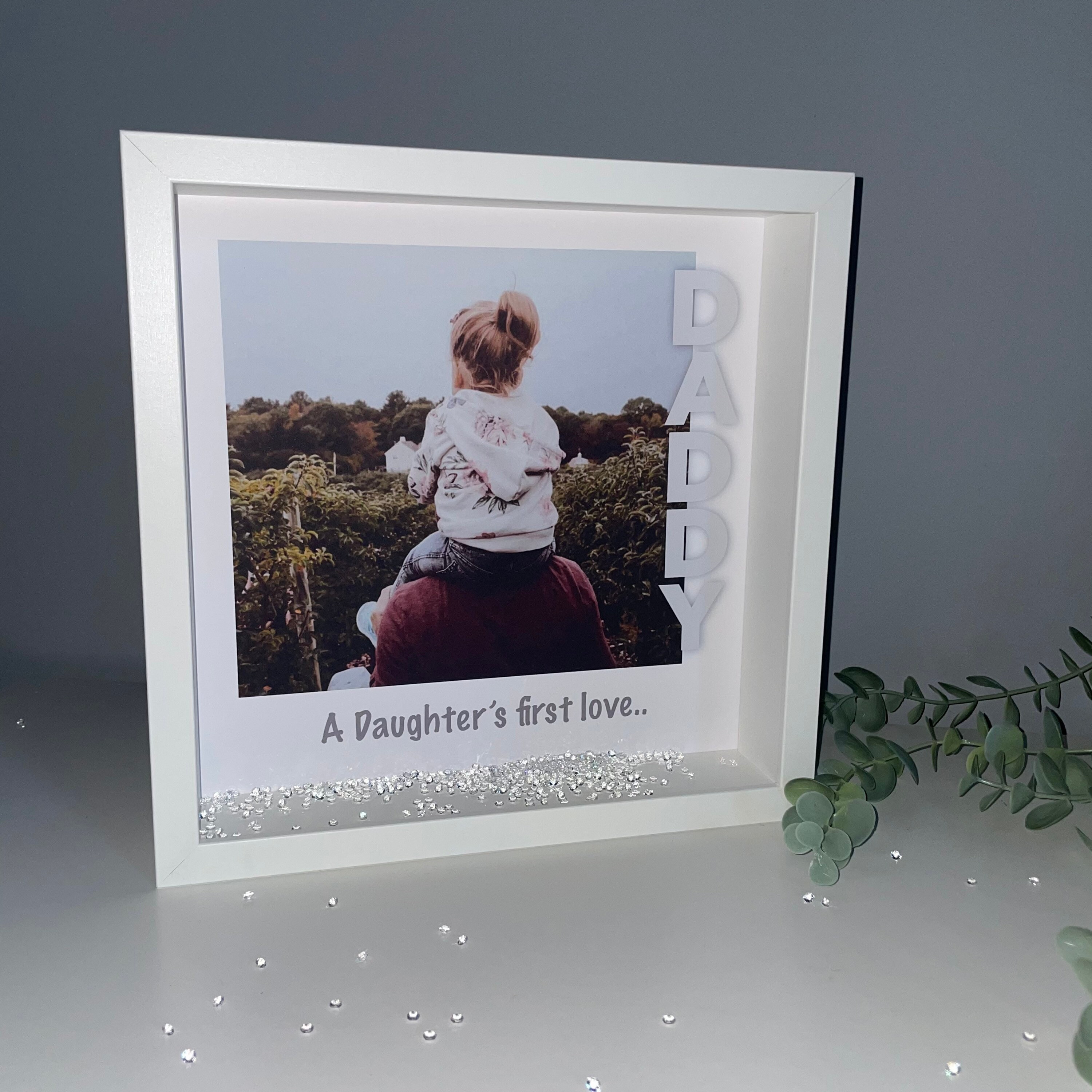 Personalised Father & Daughter Photo Frame Dad a Daughters Etsy
