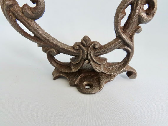 Antique Cast Iron Art Deco Art Nouveau Coat Hooks France Around