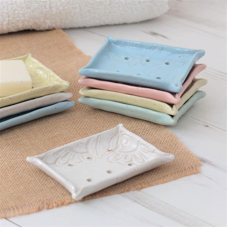 Soap dish handmade ceramic soap dish bathroom accessory Etsy
