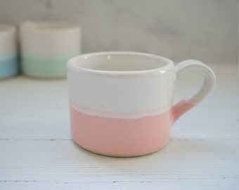 Handmade pink mug