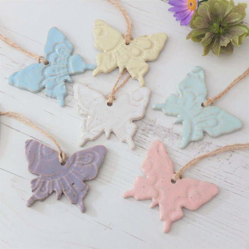 Butterfly Decoration Butterfly Ornament Ceramic Butterfly Etsy