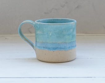 Handmade ceramic coffee or tea cup