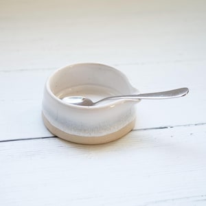 Handmade ceramic teabag holder, ceramic spoon rest, spoon holder, pottery spoon rest, handmade spoon rest, teabag rest, white teabag pot