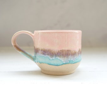 Handmade ceramic coffee or tea cup