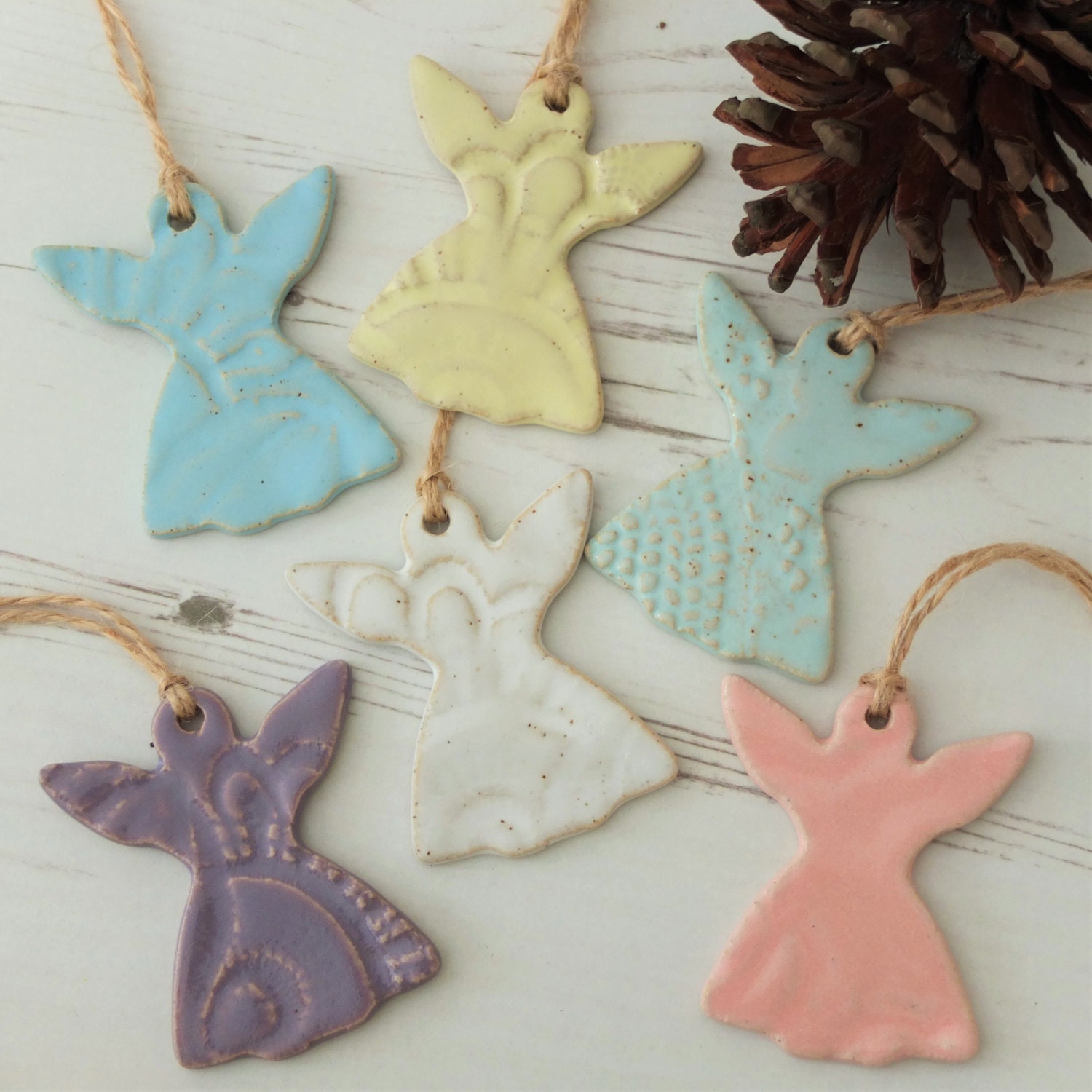 Décoration de Noël, Ornement Décor Cadeau Décoration Faite à La Main, Ange, Cintre Porte, Décoration