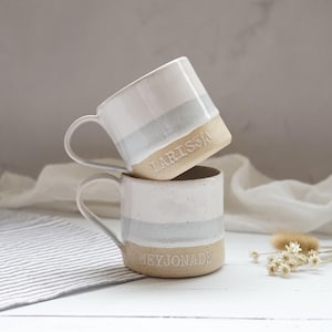 Handmade personalised mug, wedding gift, customised mug, housewarming gift, personalised gift
