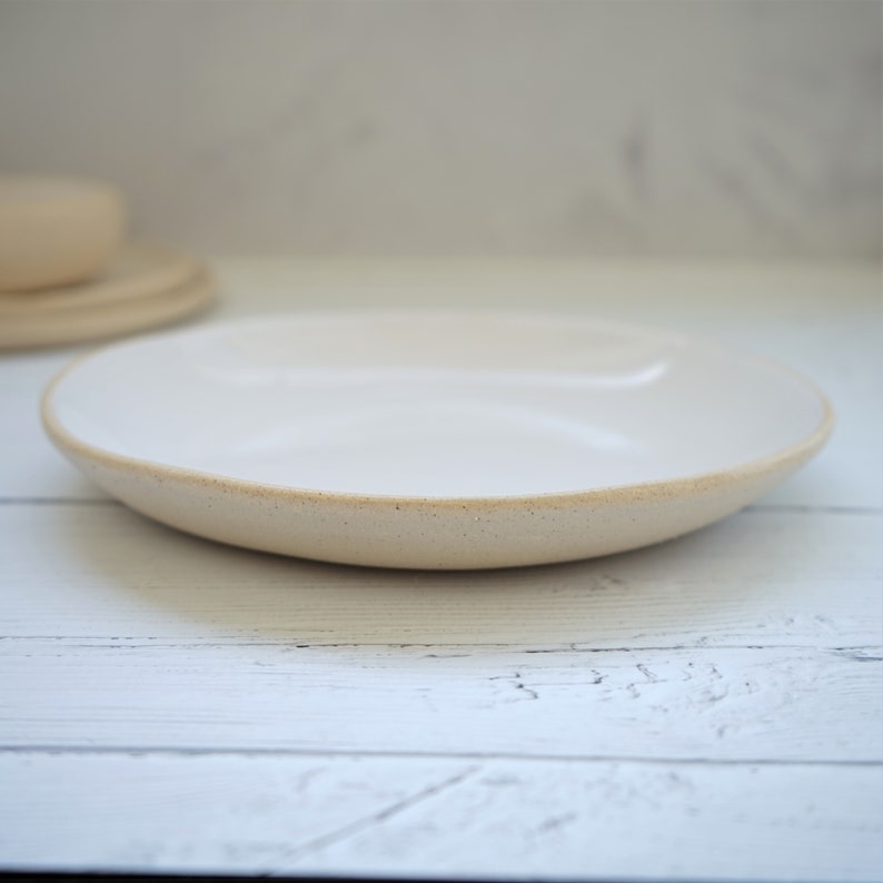 Ceramic bowl, white bowl, dinner service, serving bowls, cereal bowl, pasta bowl, kitchen ware, housewarming, kitchen, dinnerware, dessert image 3