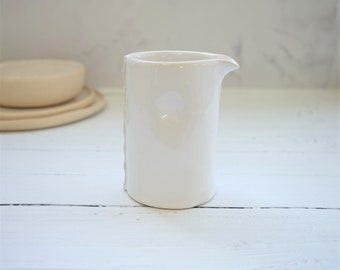 Pottery milk jug, creamer