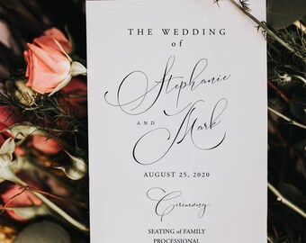 Program Printable Wedding. Program Template Wedding. Printable Wedding Program. Editable Wedding Program. Instant Download. TEMPLETT S653