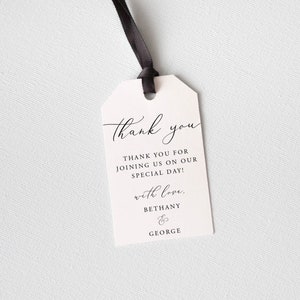 Elegant Favor Tag Template Wedding Welcome Tag Template Tag Avery 22802 Tags Template Thank You Favor Tag Download Gift Tags Templett