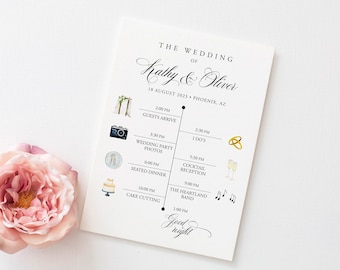 Watercolor Wedding Day Program Template Wedding Timeline Template Elegant Wedding Day Timeline Template Watercolor Wedding Program Timeline