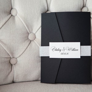 Pocket Invitation Template - Printable Pocket Invitation - Calligraphy ...