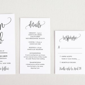 Pocket Invitation Template Printable Pocket Invitation Calligraphy ...