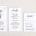Pocket Invitation Template Printable Pocket Invitation Calligraphy ...