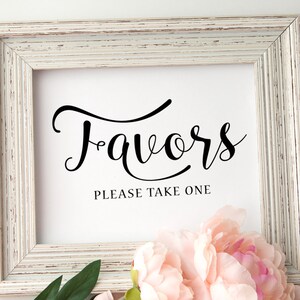 Wedding Favor Sign | Printable Wedding Favor Sign | INSTANT DOWNLOAD ...