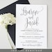 Wedding invitation template download Printable Simple Wedding Invite Editable Wedding Invitation Instant Download Edit with TEMPLETT