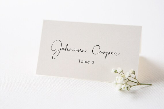 Printable Name Card Wedding Place Cards Template Place Etsy Printable Name Card Wedding Place Cards Template Place Etsy