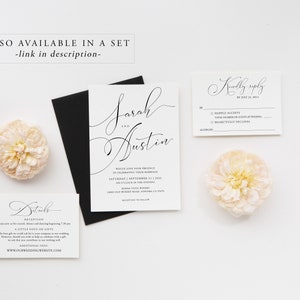 Printable Wedding Invitation Template, Printable Editable Wedding Invitation Template. Wedding invitation Download. Edit with TEMPLETT image 8