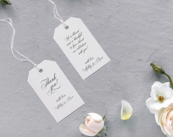 Thank you Tag Template Wedding Welcome Tag Template Template Thank You Favor Tag Download Gift Tags Templett - Claire