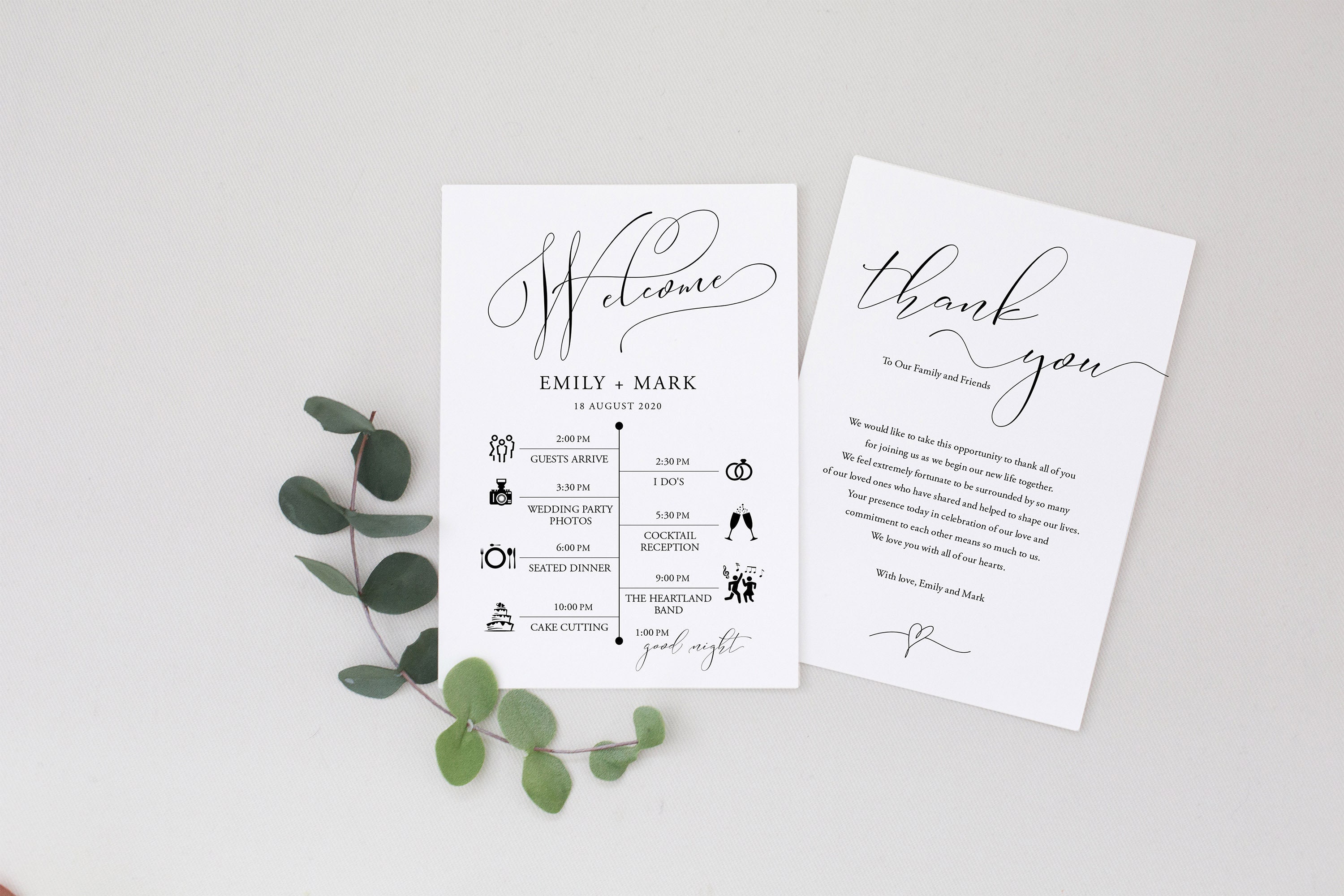 Printable Timeline. Wedding Timeline Template. Elegant Wedding | Etsy