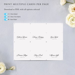 Editable Place Card. Printable Place Cards. Wedding Place Cards ...