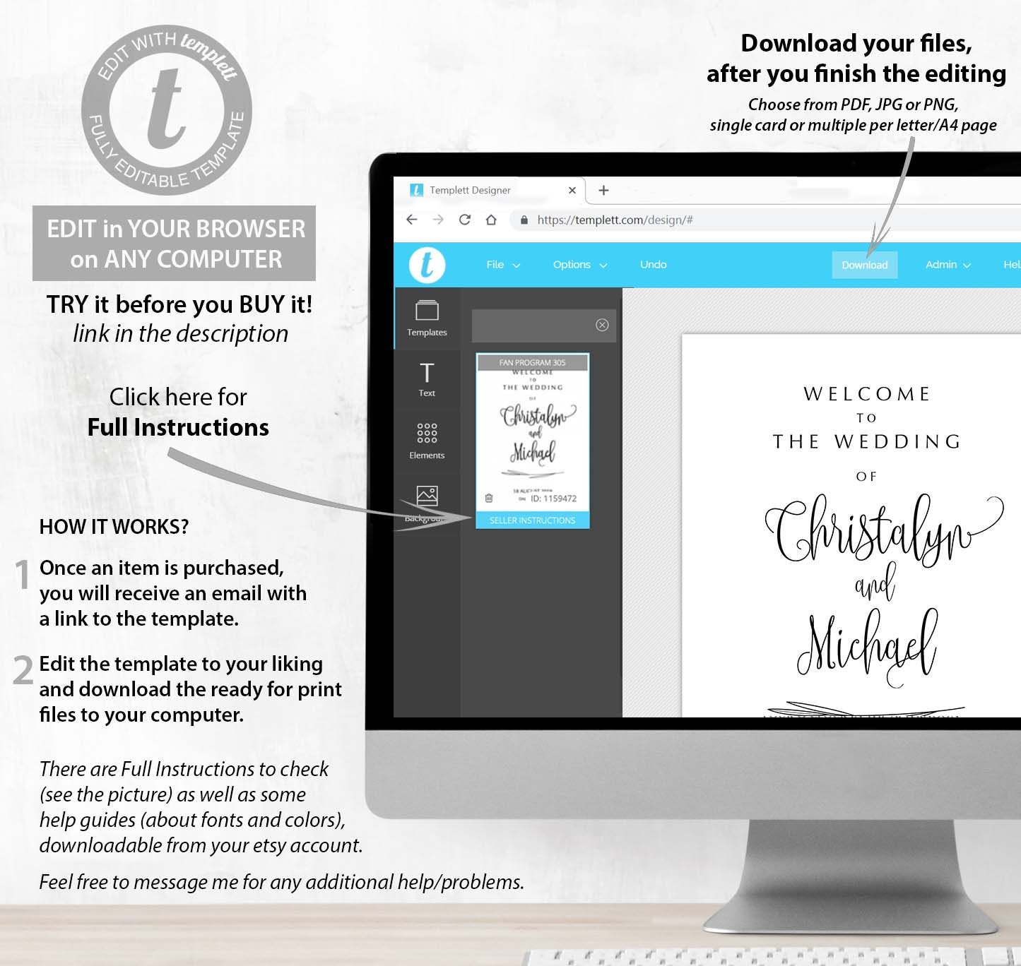 Printable Timeline. Wedding Timeline Template. Elegant Wedding | Etsy