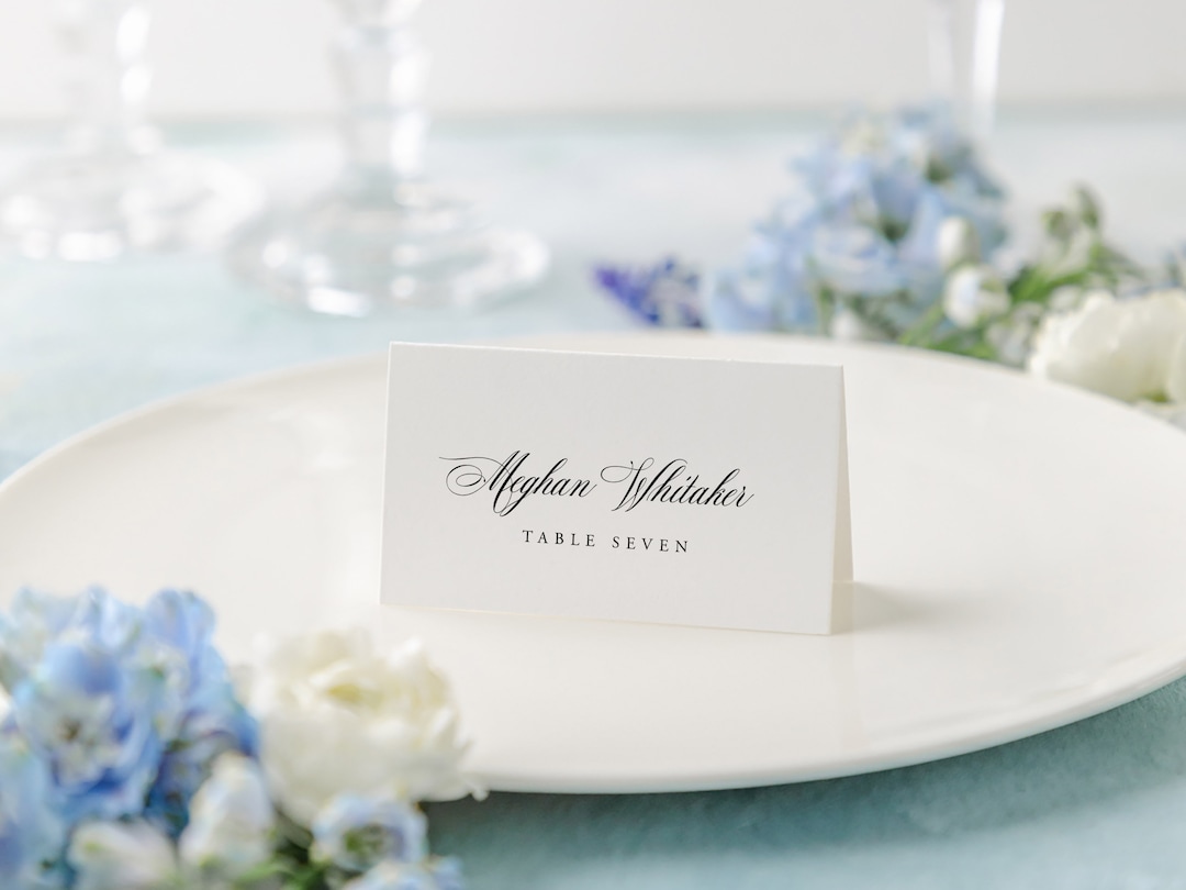 Editable Place Card. Printable Place Cards. Wedding Place Cards ...