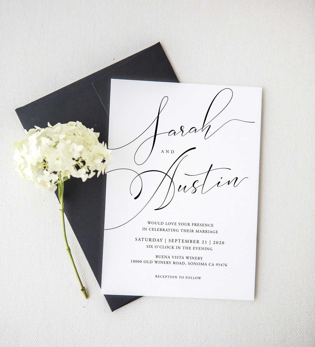 Printable Wedding Invitation Template, Printable Editable Wedding